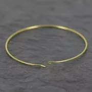 Orecchini da decorare mm. 25 x 0.7 mm Placcatura argento fino x2