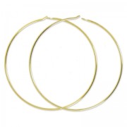 Orecchini da decorare 40mmx0.7 mm Dorato con oro fino x2|raw }}