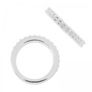 Anello per cabochon 1028 1.8 mm taglia 52 rodiato x1|raw }}