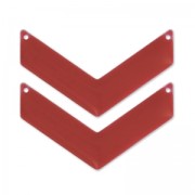 Intercalare a spina di pesce 2 fori smalto epossidico 50x28 mm Light B|raw }}