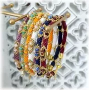 Intercalari mm. 4 dorato con oro fino x20