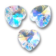 Swarovski 6228 10,3x10 mm Cristallo AB cuori x6