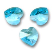 Swarovski 6228 cuori 10,3x10 mm Acquamarina x6|raw }}