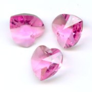 Swarovski 6228 cuori 10.3x10 mm Rosa x6