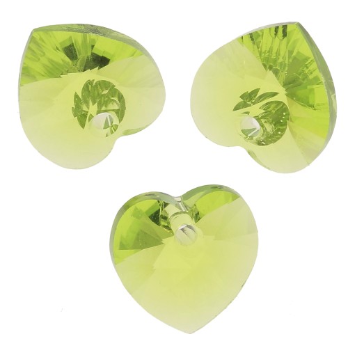 Swarovski 6228 Cuori 10,3x10 mm - Verde agrumi x6