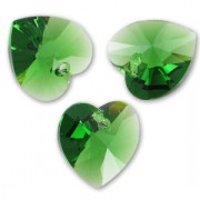 Cuore Swarovski 6228 14,4x14 mm Verde muschio scuro x1|raw }}