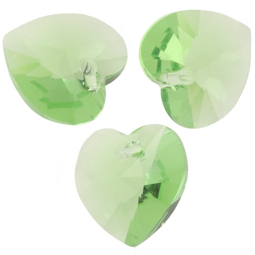 Cuore Swarovski 6228 14,4x14 mm - Peridoto reinventato x1