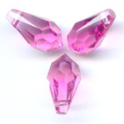 Swarovski 6000 gocce 11x5,5 mm Rosa x8