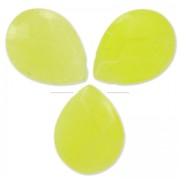 Perline Pere sfaccettate in giada dipinta 17x13 mm Jaune x4