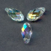 Swarovski 6010 11x5,5 mm Crystal AB gocce x4|raw }}