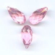 Swarovski 6010 11x5,5 mm Light Rose gocce x4