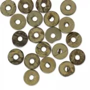 Rondelles Heishi Coco 9 mm Brun x 20