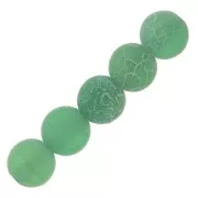 Perline Cracked Agata 4 mm Green Turquoise  x20