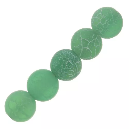 Perline Cracked Agata 4 mm Green Turquoise x20