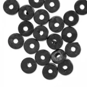 Rondelles Heishi Coco 9 mm Noir x 20