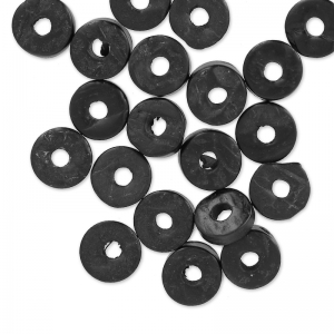 Rondelles Heishi Coco 9 mm Noir x 20