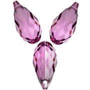 Swarovski 6010 gocce 11x5,5 mm - Rosa scuro x4
