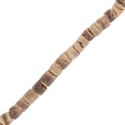 Perle Heishi Coco 4 mm Marrone x58 cm|raw }}