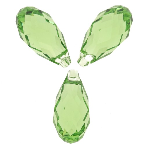Swarovski 6010 gocce 11x5,5 mm - Peridot reinventato x4
