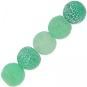 Perline Cracked Agata 8 mm Green Turquoise x10
