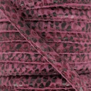 Cordone cuoio con cucitura mm. 4 Imitazione Serpente Fuchsia x1 m