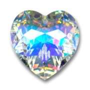 Cuore Swarovski 6215 18 mm Crystal AB x1
