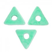 Triangoli in ceramica 7 mm Menta mat x10