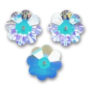 Swarovski Flower 3700 8 mm Cristallo AB non laminato x1
