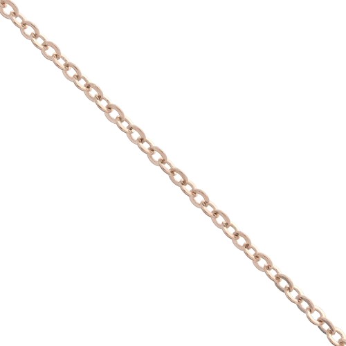 Catena forçat d'oro rosa da 2,2 mm x 1 m