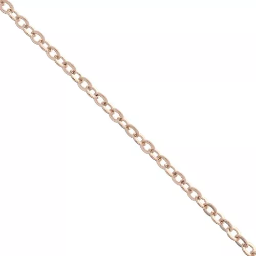 Catena forçat d'oro rosa da 2,2 mm x 1 m