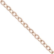 Catena forçat d'oro rosa da 2,2 mm x 1 m