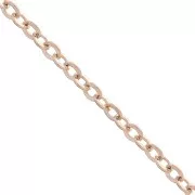 Catena forçat d'oro rosa da 2,2 mm x 1 m