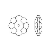 Swarovski Flower 3700 10 mm Cristallo AB non laminato x1