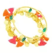 Zecchini sgualciti mm. 10 light gold x6