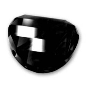 Perla Twist Swarovski 5621 18 mm Jet x1