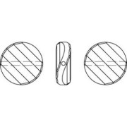 Perla Twist Swarovski 5621 18 mm Jet x1