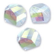 Helix Bead Swarovski 5020 8 mm Crystal AB x1