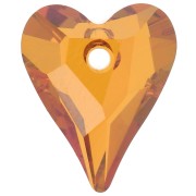 Cuore Swarovski Wild 6240 12 mm cristallo rame x1