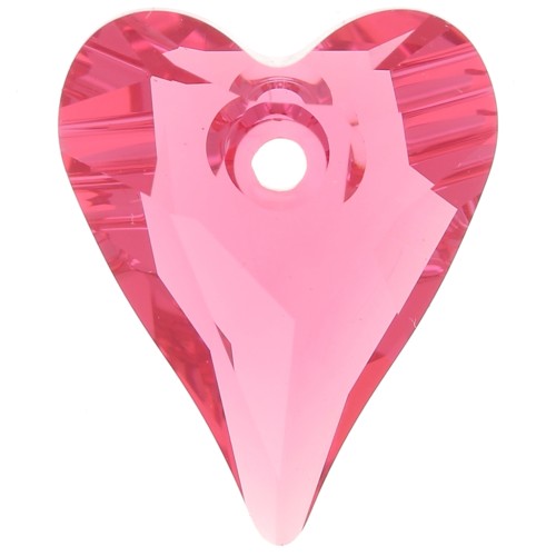 Cuore Swarovski Wild 6240 12 mm Rosa Indiano x1