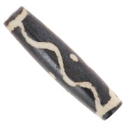 Perla a forma di oliva decorata 32x8 mm x5