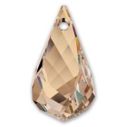 Helix Drop Swarovski 6020 18 mm Crystal Golden Shadow x1