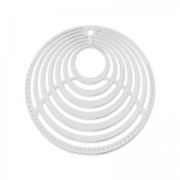 Pendente leggero tondo 25 mm argentatox4|raw }}