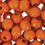 Perle di legno 6 mm Arancio x125|raw }}