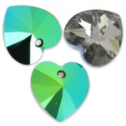 Cuore PureCrystal 6228 mm. 14,4x14 Crystal Scarabaeus Green x1|raw }}