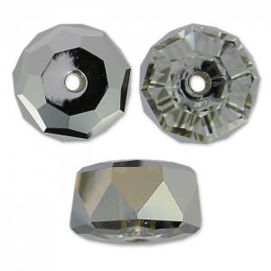 Swarovski 5045 8 mm Rondella notturna in cristallo argento x1