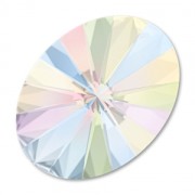 Cabochon di cristallo Swarovski 4122 Oval Rivoli 8x6 mm Crystal AB|raw }}