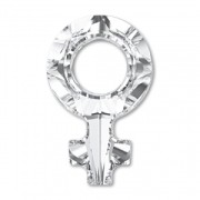 Cabochon Swarovski 4876 Simbolo femminile 18x11,5 mm Cristallo