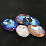 Cabochon Swarovski 4127 30x22 mm Crystal Light Grey DeLite x1