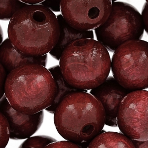 Tonde in legno mm. 10 Bordeaux x50