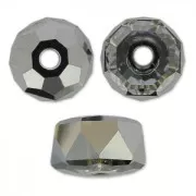 Rondelles PureCrystal 5045 6 mm Crystal Silver Night x6
